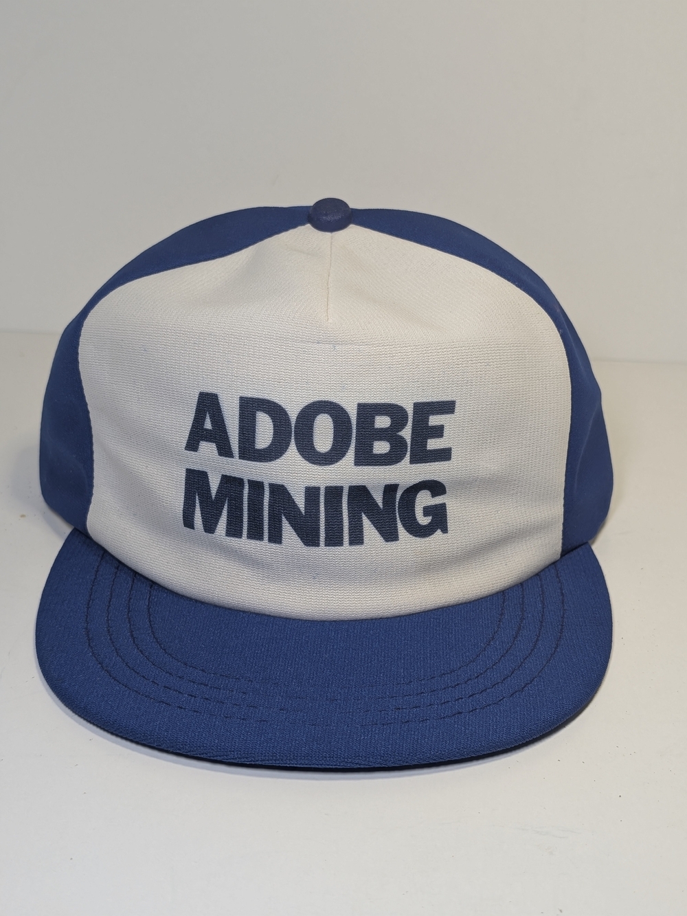 Vintage Adobe Mining Trucker Hat Snapback Cap